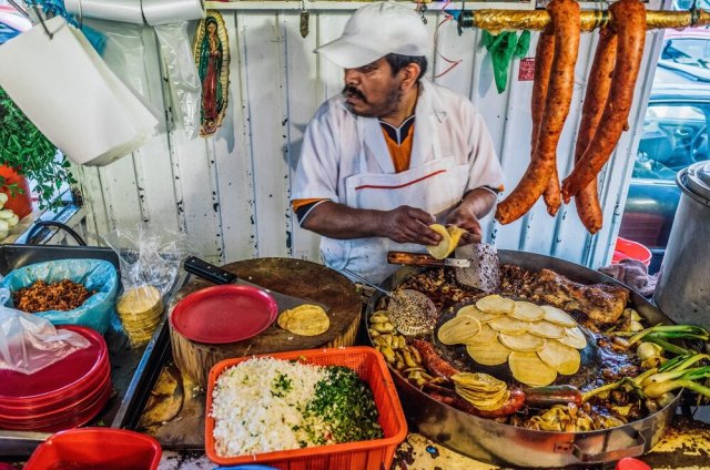 Taco stand in Mexico. Source: Pinterest