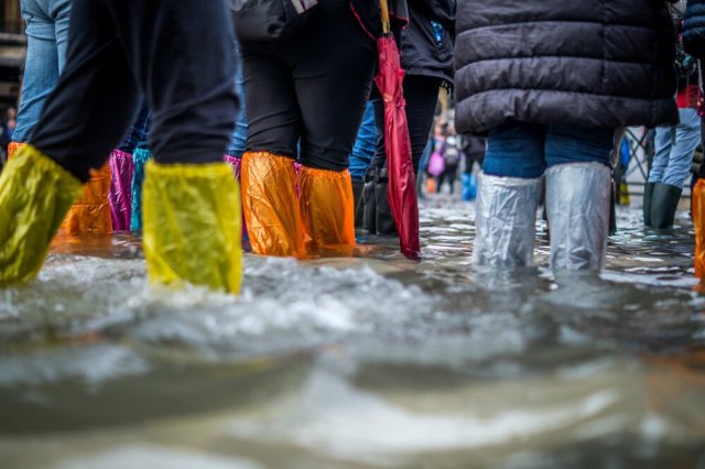 Flooding in Venice, Italy.