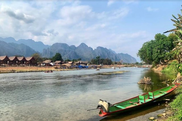Nam Song River, Vang Vieng.  📸 Lucy McCulley